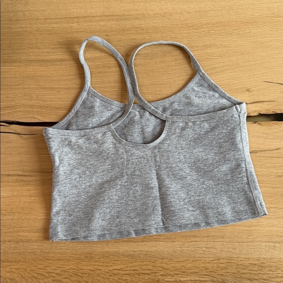 Spacedye Slim Razorback Cropped Tank - S - Silver Mist - Picture 3 of 7